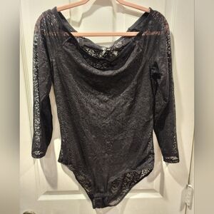 NWOT Torrid lace bodysuit with long sleeves